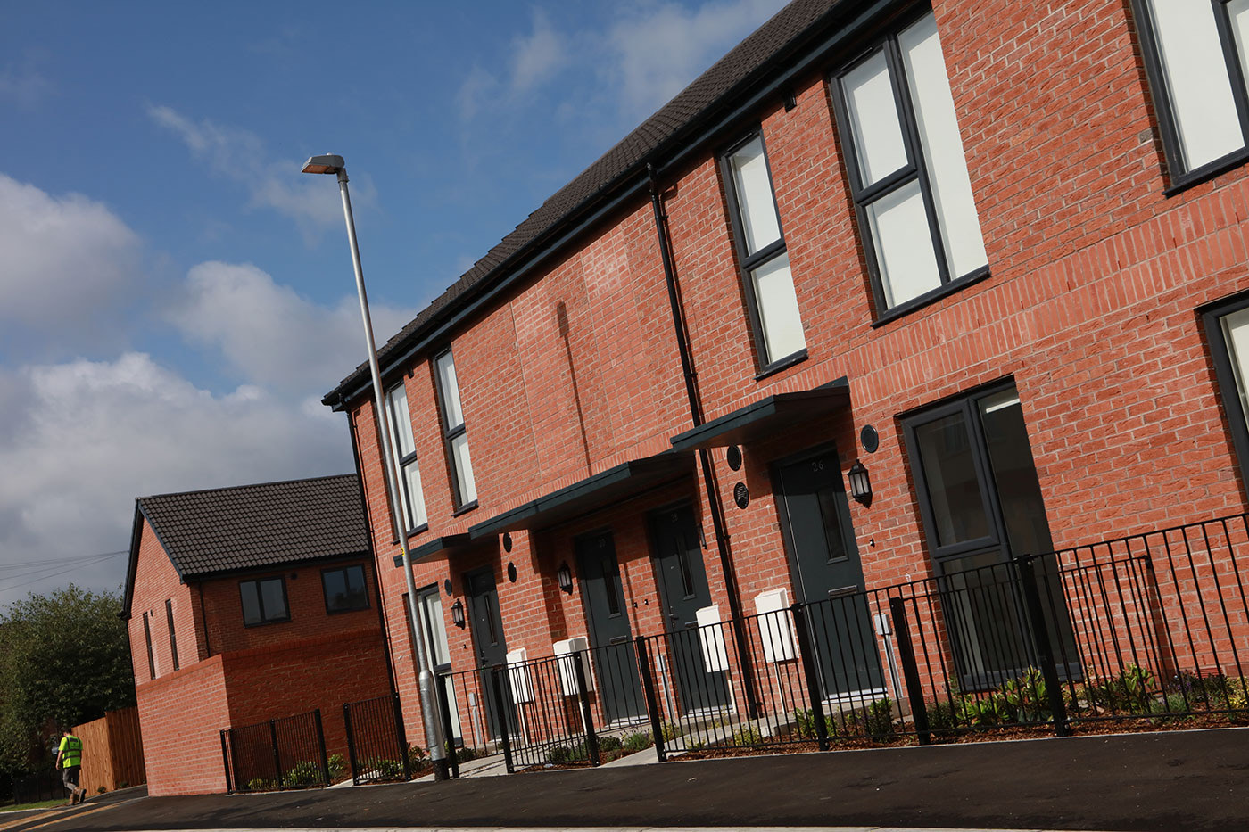 Milton Ave, Salford: completed housing project by PLP Construction