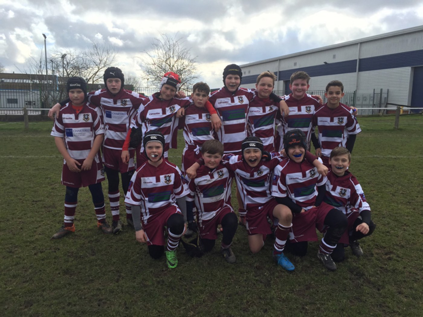 Rochdale Rugby Union Club Under 12s in PLP-sponsored kit