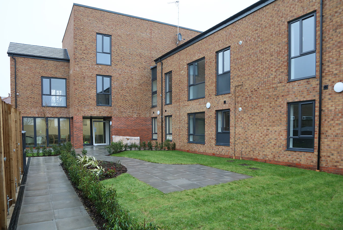 A completed PLP Construction building